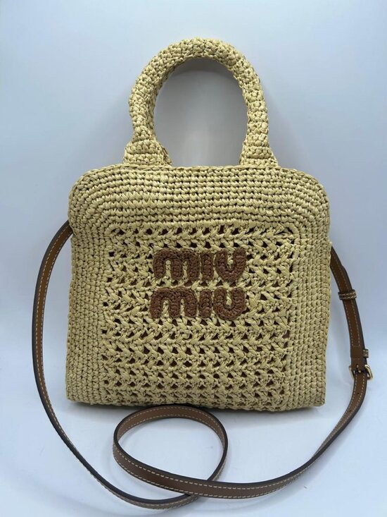 Miu Miu Handbags - MIU MIU RAFFIA BAG